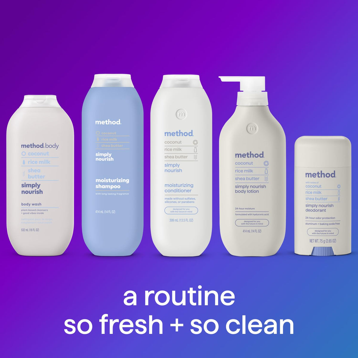 method Body Wash, Simply Nourish, 28 fl oz Method