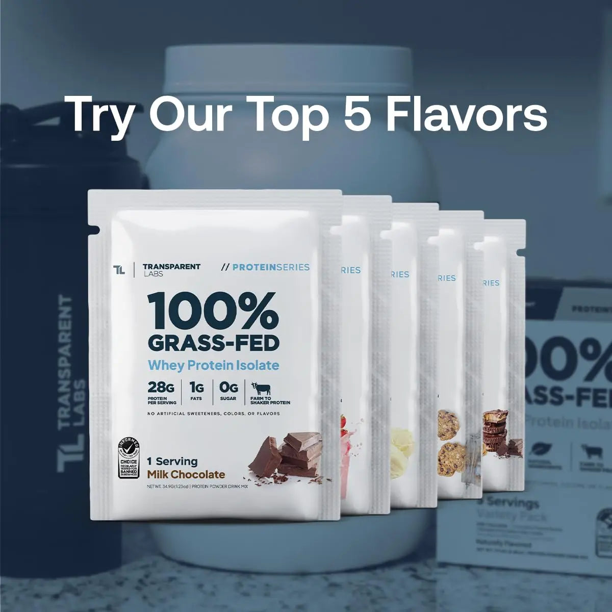 Transparent Labs Grass-Fed Whey Protein Isolate - Natural Flavor, Gluten Free Whey Protein Powder w/ 28g of Protein per Serving Transparent Labs