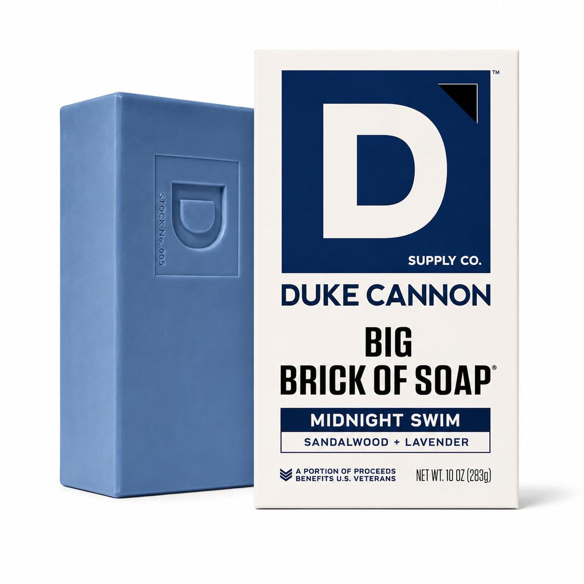 Duke Cannon Midnight Swim Big Brick of Soap for Men - 10 oz Duke Cannon Supply Co.