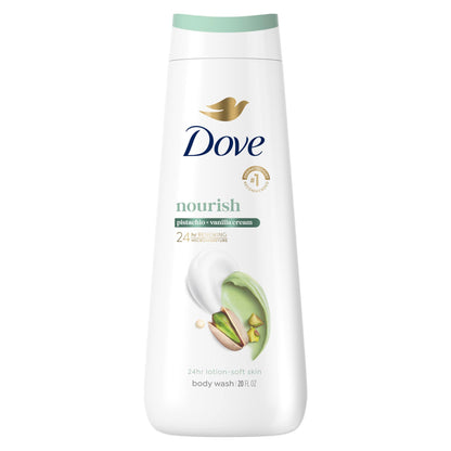 Dove Body Wash Pistachio & Vanilla Cream 20 oz, Sulfate Free Dove