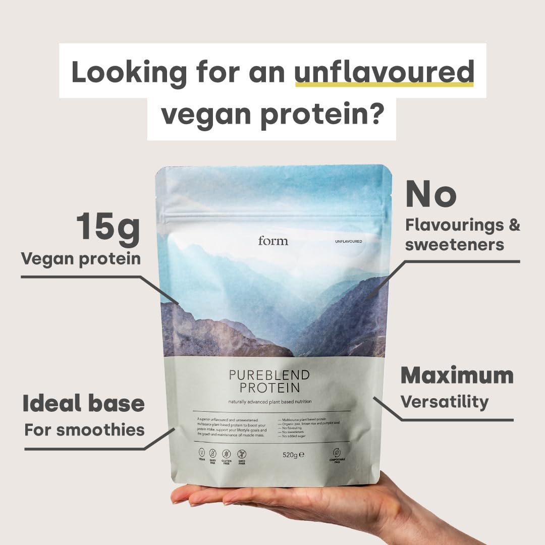 Form Pureblend Protein - Unflavoured and Unsweetened Vegan Protein Powder Form buy australia supplements