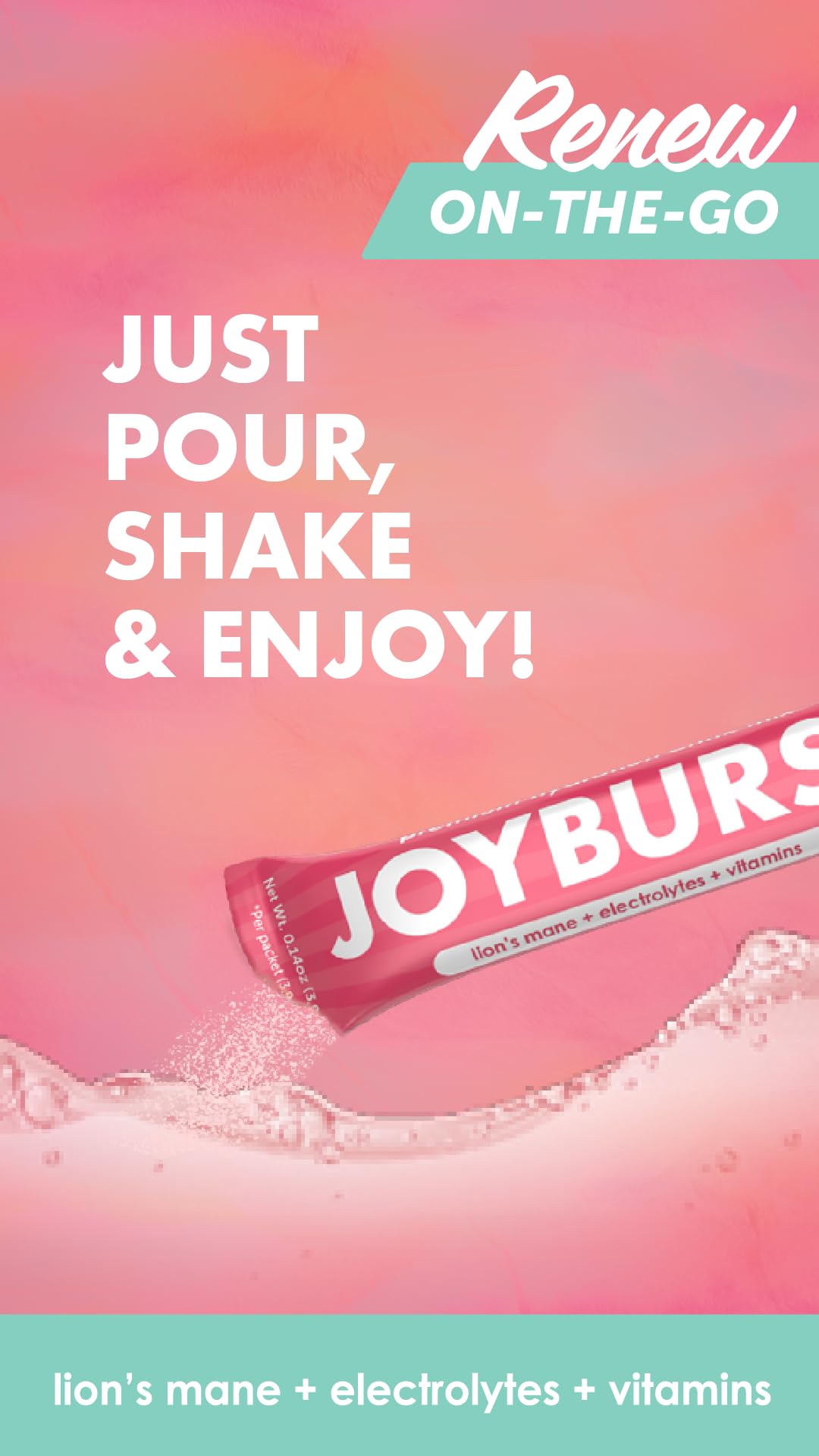Joyburst Sugar Free Electrolytes Powder Packets, Instant Hydration Drink Mix Sticks, Variety Pack (10 Watermelon, 10 Strawberry Lemonade), Rehydrate On-The-Go JOYBURST buy australia supplements