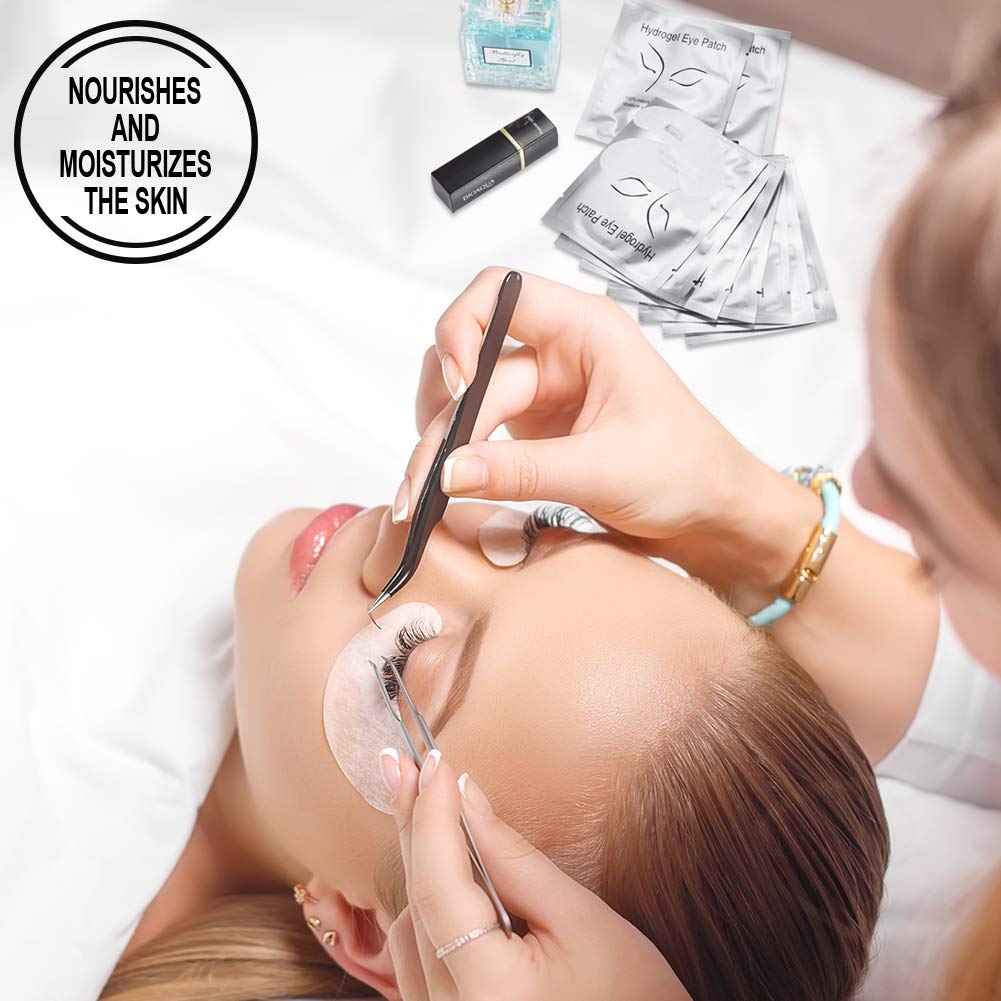 Ocim 100 Pairs Under Eye Pads Lash Extensions,Hydrogel Gel Eye Patches for Lashes Extension/Eyelash Tinting Ocim