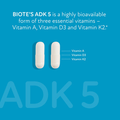 Biote Nutraceuticals - ADK 5 - Immunity + Cardiovascular (90 Capsules) Biote