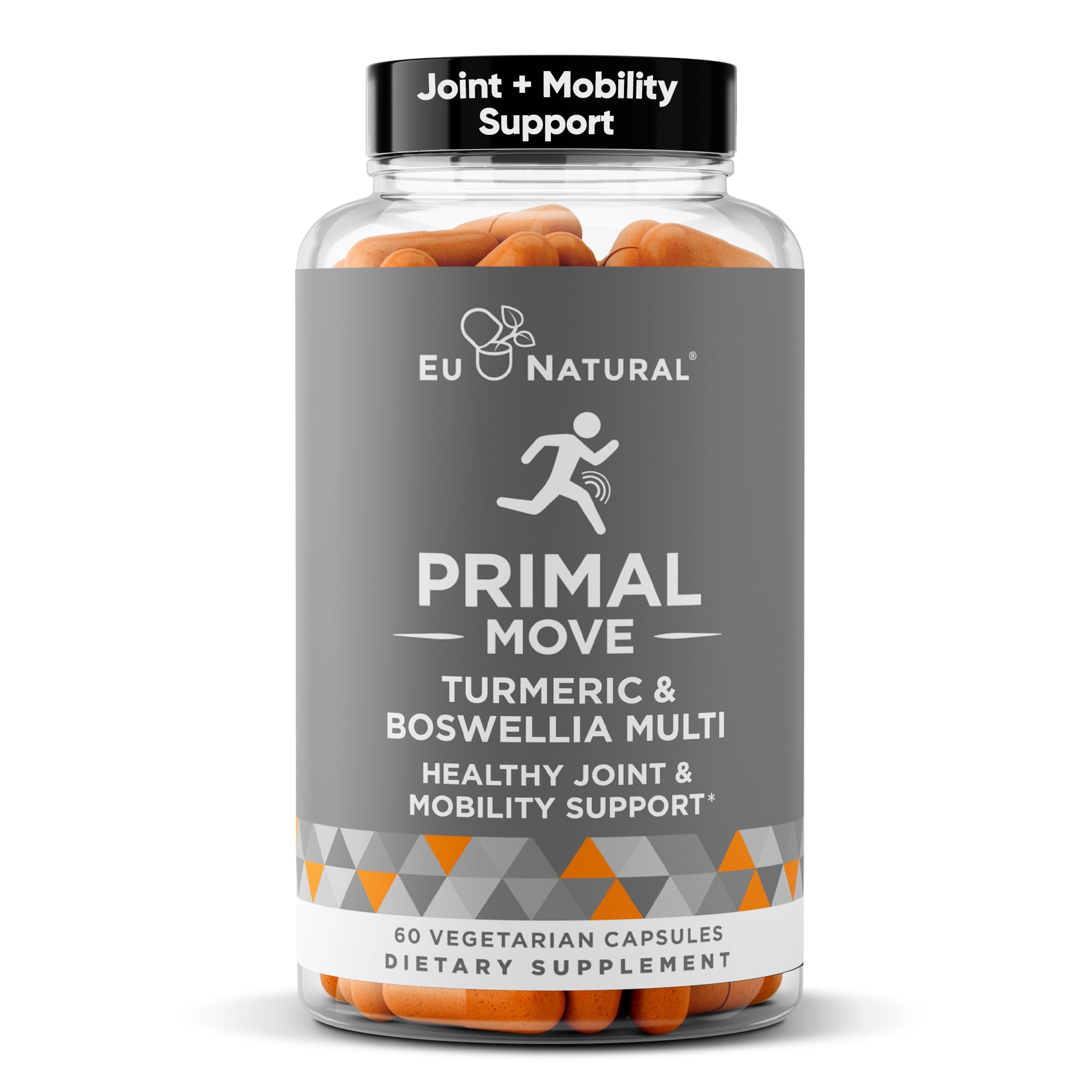 Primal Joint & Mobility Support - Advanced Joint Support Supplement for Women and Men - Turmeric, Boswellia, Ginger and Boron for Whole-Body Flexibility, Joint Health & Comfort - 60 Veg Soft Capsules Eu Natural buy australia supplements