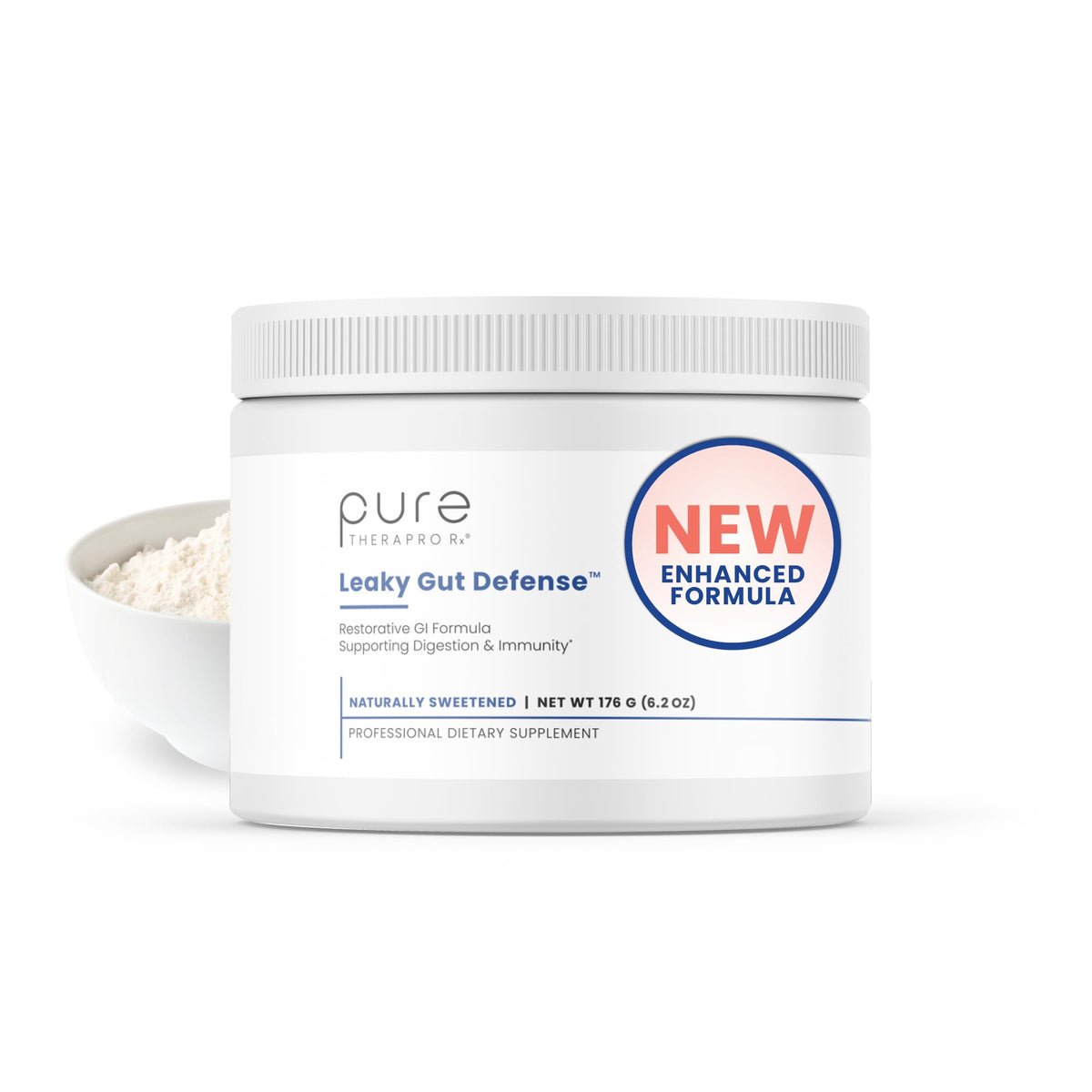 Pure Therapro Rx Leaky Gut Defense - Gut Health Supplement with L-Glutamine, Licorice Root Extract, Marshmallow Root, Aloe Leaf, Larch Arabinogalactan Pure Therapro Rx