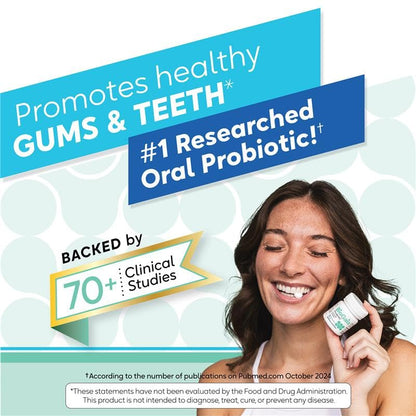 BioGaia Prodentis | Oral Probiotics | Promotes Healthy Gums & Teeth | Defends Against Bad Breath & Dental Problems | Improves Oral Health BioGaia