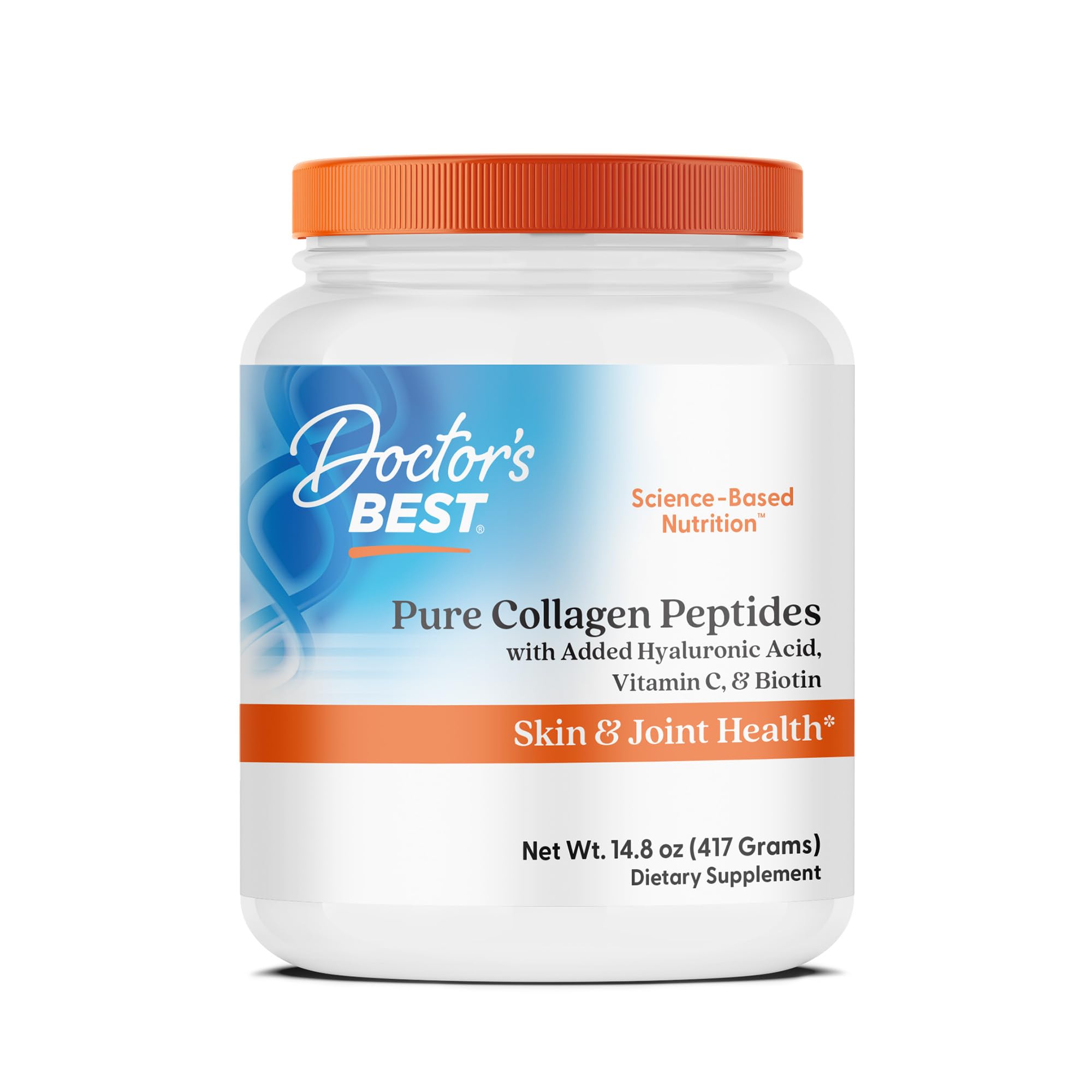 Doctor's BEST Pure Collagen Peptides w/Hyaluronic Acid - Collagen Powder Supplement for Women & Men, Unflavored, 18 g Protein & 90 mg Vitamin C per Serving, Supports Healthy Skin & Hair - 14.8 oz Doctor's BEST buy australia supplements