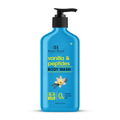 Botanic Hearth Vanilla Body Wash – Hydrating 5-in-1 Shower Gel with Warm Vanilla Aroma Botanic Hearth