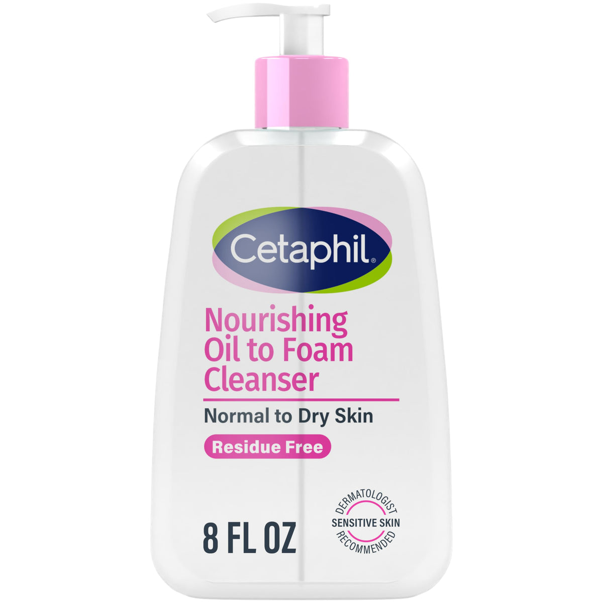 Cetaphil Nourishing Oil to Foam Facial Cleanser, Dry Skin, 8oz Cetaphil