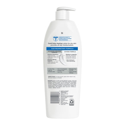 Curel Daily Healing Body Lotion, Ceramide Moisturizer, Dry Skin, 20 fl oz Curel