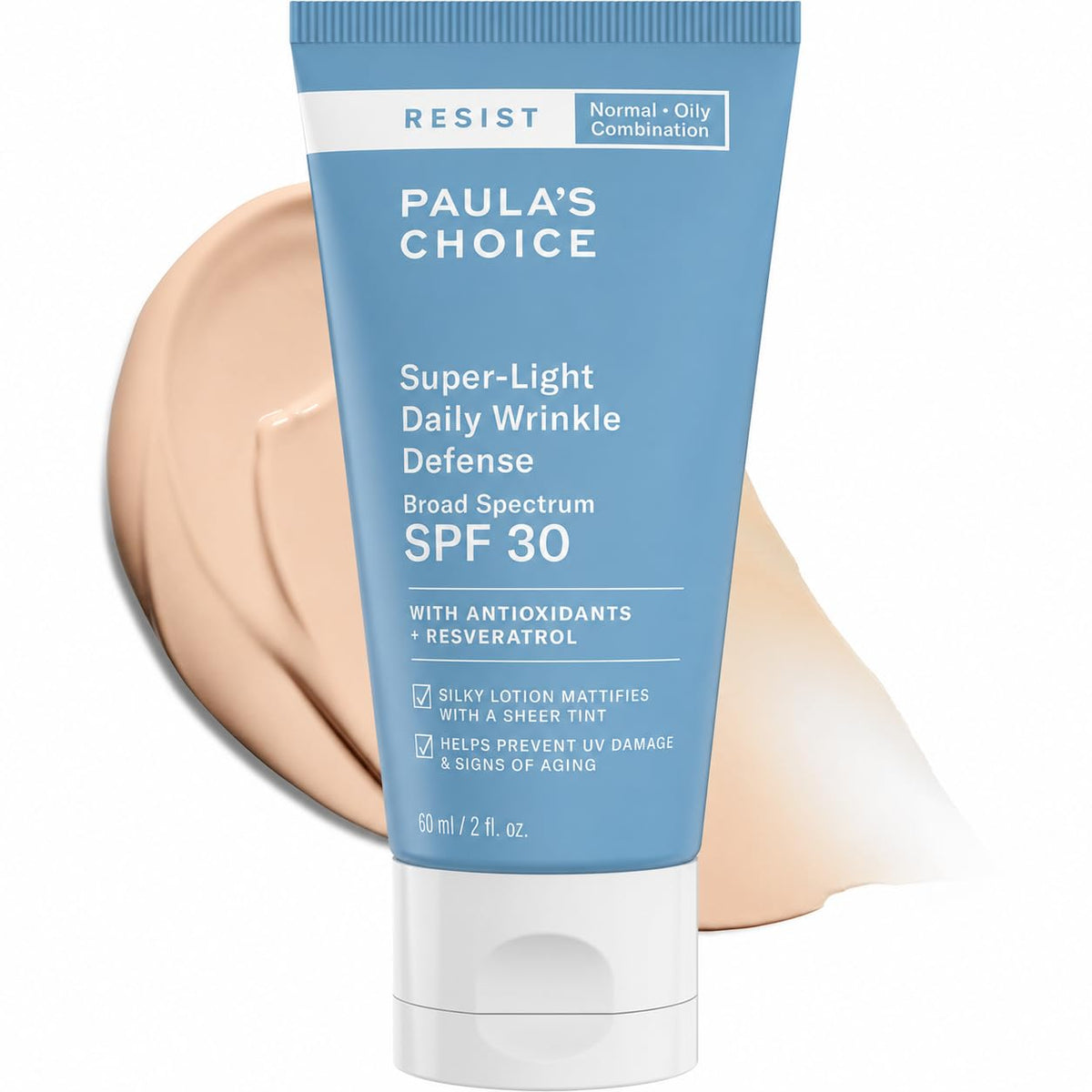 Paula's Choice RESIST SPF 30 Wrinkle Defense Mineral Sunscreen, 2 Fl Oz Paula's Choice
