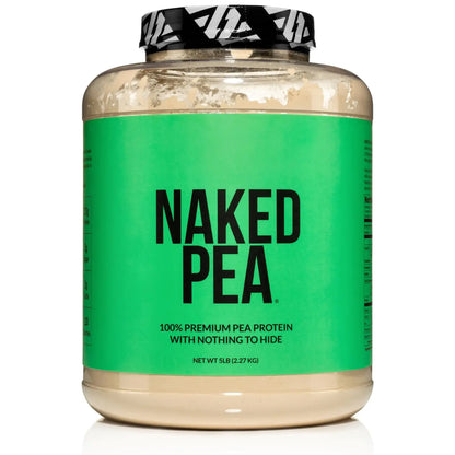 NAKED Pea - 5LB 100% Pea Protein Powder from North American Farms - Unflavored Vegan Pea Protein Isolate - NSF Certified, Plant Protein Powder, Easy to Digest - 76 Servings NAKED