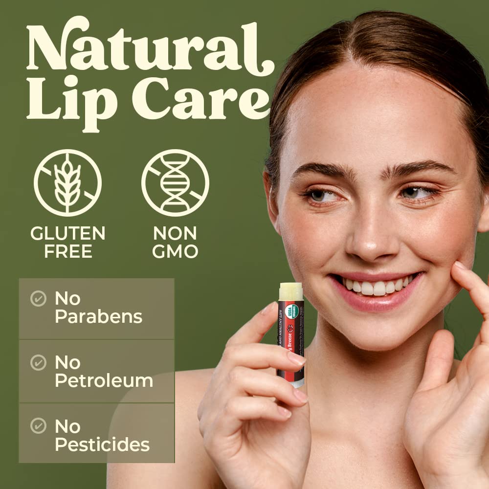 Earth's Daughter Organic Lip Balm - Moisturizing 6-Pack Earth's Daughter