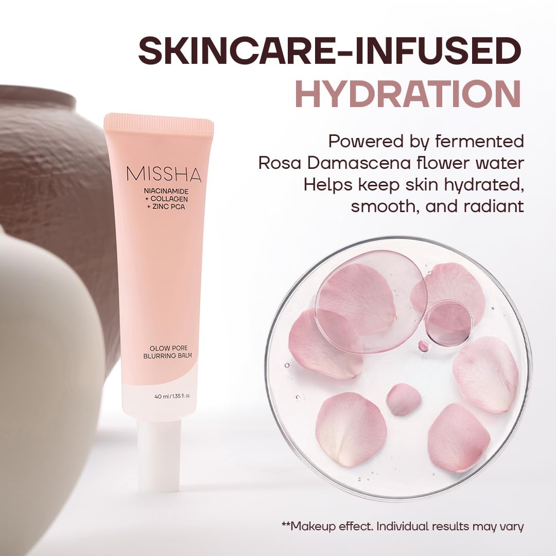 MISSHA Glow Pore Blurring Balm Primer for Face, Hydrating Base 1.35 oz MISSHA