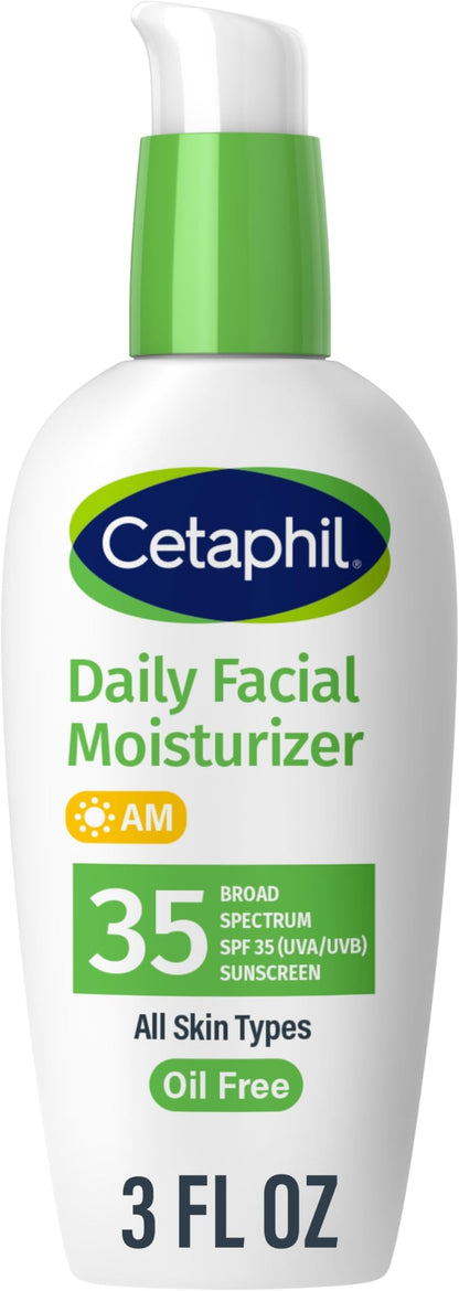 Cetaphil Oil-Free Face Moisturizer, SPF 35, Dry & Oily Combo Skin, 4oz | SPF 35 Daily Moisturizer, Fragrance-Free, Non-Comedogenic, Dry To Oily Combination Skin, Dermatologist Recommended Skincare Gsupps Australia