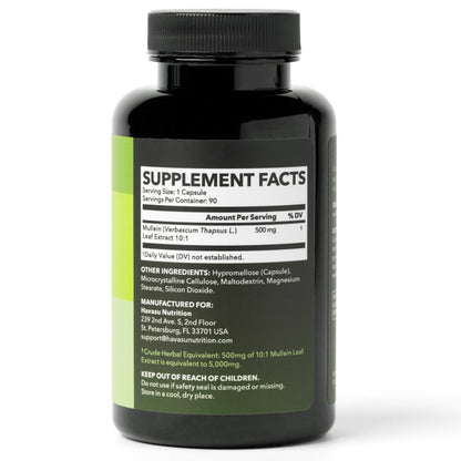 500mg Mullein Extract for Lung Support and Respiratory Health, 30 Count | Mullein Leaf Capsules for Respiratory Health, Vegan, Non-GMO Herbal Supplement for Overall Daily Wellness, 1 Month Supply Gsupps Australia