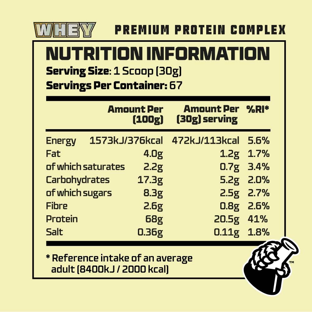 Beast Pharm | WHEY Protein Powder | 2.01kg/67 Servings | Vanilla Ice Cream Beast Pharm buy australia supplements