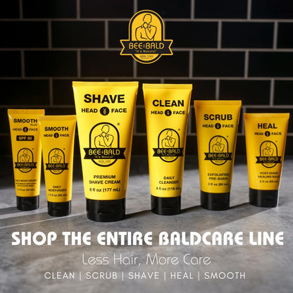 Bee Bald SMOOTH+ Head & Face Sunscreen SPF 30, Scalp Moisturizer, 1.7 fl oz Bee Bald