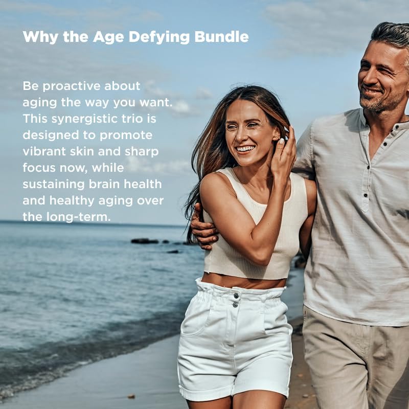 Vital Vitamins Age Defying Bundle: Multi-Collagen Plus, Brain Booster Plus, NAD+ Gsupps Australia