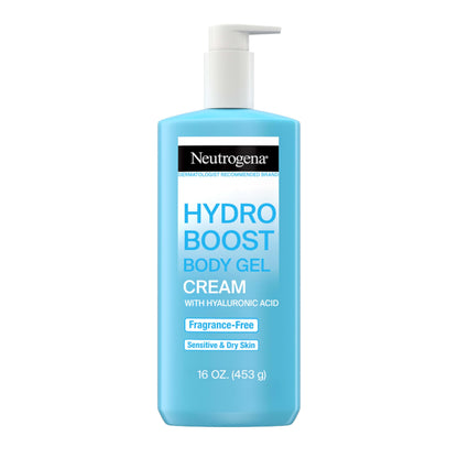 Neutrogena Hydro Boost Body Moisturizing Gel Cream with Hyaluronic Acid, Non-Greasy & Fast Absorbing Neutrogena