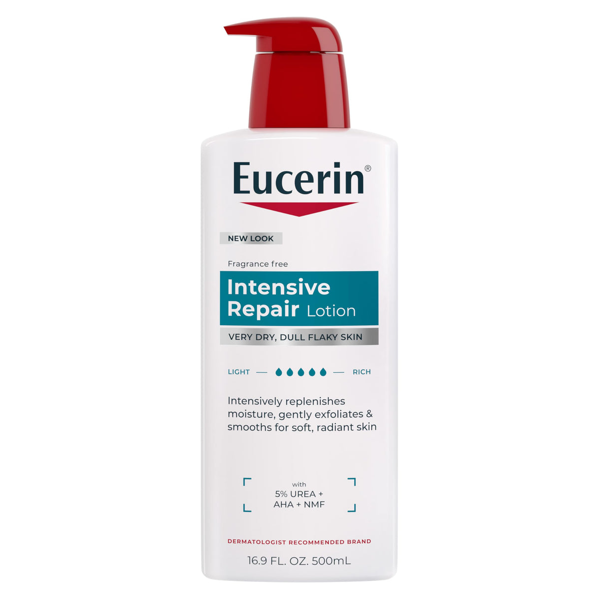 Eucerin Intensive Repair Body Lotion with Urea, AHA and NMF, 16.9 FL OZ Eucerin