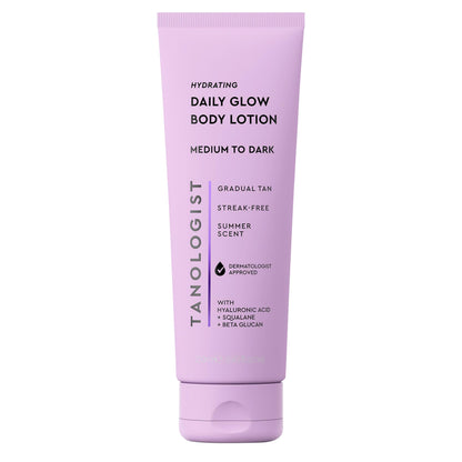 Tanologist Hydrating Daily Glow Body Lotion, Medium/Dark, 8.45 fl oz Tanologist