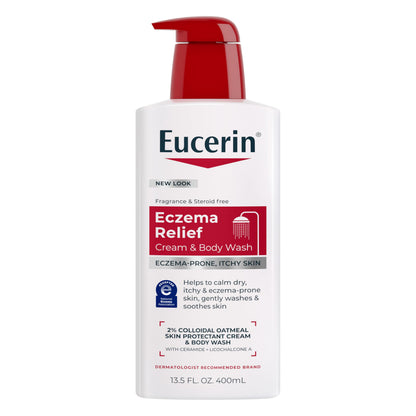 Eucerin Eczema Relief Cream and Body Wash, 13.5 FL OZ Eucerin