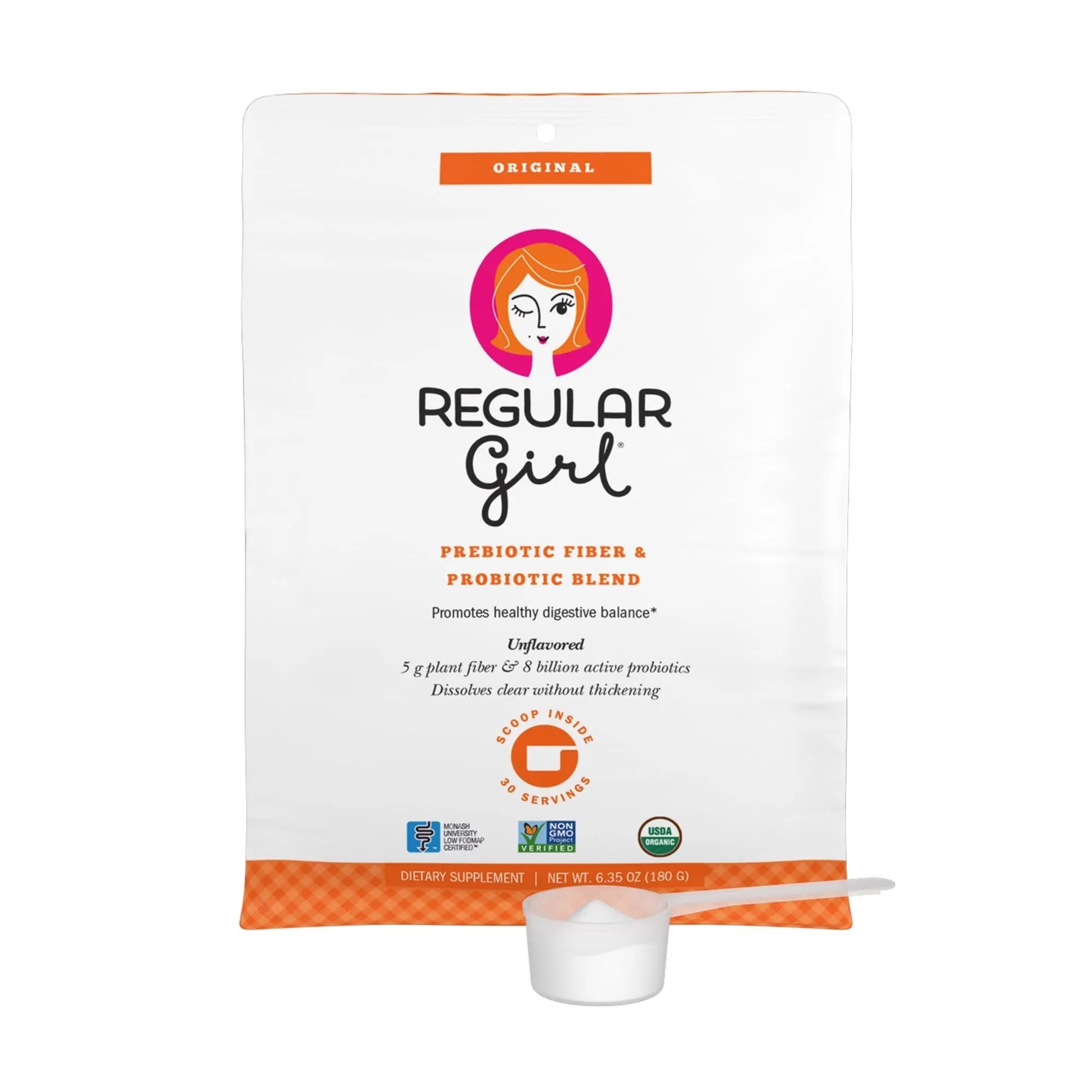 Regular Girl Organic Powder, Prebiotic Fiber Supplement and Probiotics for Women, Low FODMAP, 30 Servings, Unflavored Regular Girl buy australia supplements