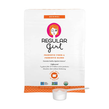 Regular Girl Organic Powder, Prebiotic Fiber Supplement and Probiotics for Women, Low FODMAP, 30 Servings, Unflavored Regular Girl buy australia supplements