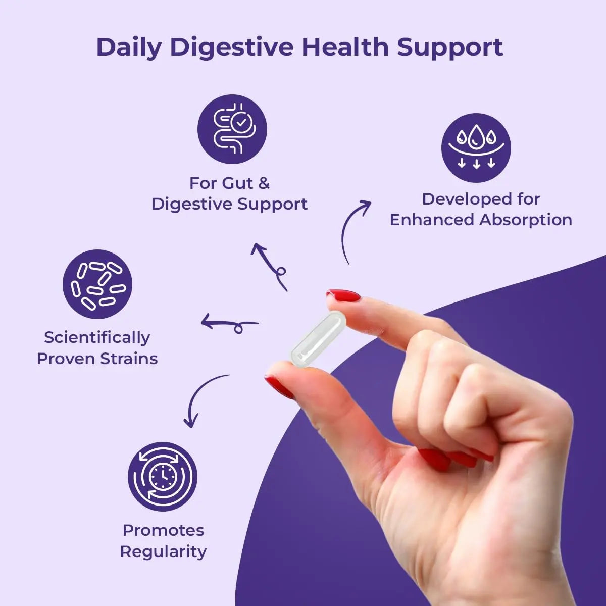 NutriZing Vegan Probiotics for Digestive Health - 30 Billion CFU & 16 strains - Bifidobacterium & Lactobacillus Probiotics for Men & Women NutriZing