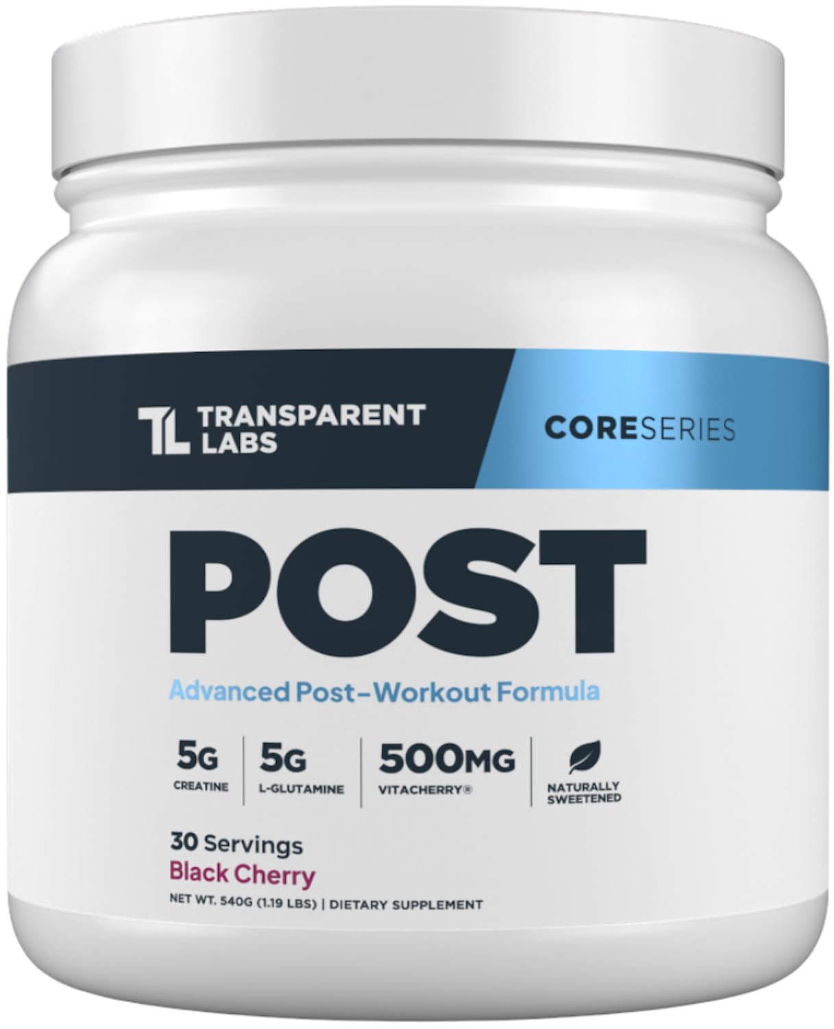 Transparent Labs Post - Post-Workout Recovery Muscle Builder with L-Glutamine, Beta-Alanine and BetaPure Betaine Anhydrous for Muscle Recovery and Muscle Building - 30 Servings, Strawberry Lemonade