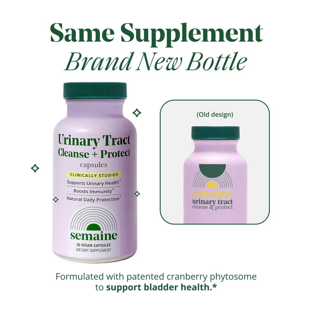 Semaine Urinary Tract Cleanse & Protect – 30 ct, Bladder Support Supplement for Women, Flushes Urinary Tract. Combines Cranberry Proanthocyanidins with Hibiscus. Semaine buy australia supplements