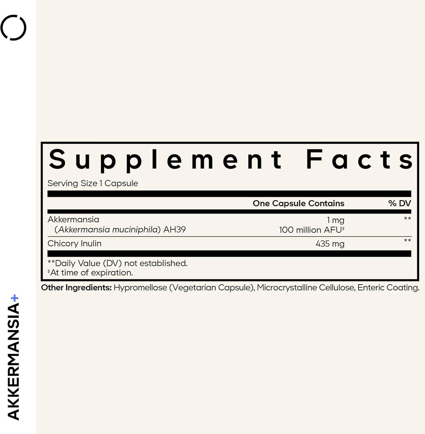 Codeage Akkermansia Muciniphila Probiotic Supplement - 3-Month Supply of Akkermansia & Chicory Inulin - Daily Synbiotic Probiotic Chicory Root - 100 Million AFUs - Gluten-Free - 90 Capsules