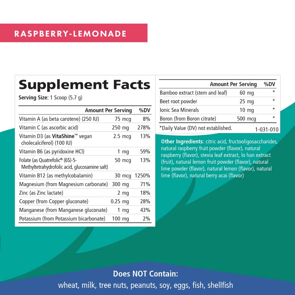 Pure Essence Labs Ionic Fizz Magnesium Plus, Anti-Stress Supplement Drink Powder, Gluten Free and Non-GMO Magnesium Powder PURE ESSENCE LABS