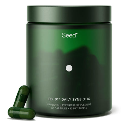 Seed DS-01 Daily Synbiotic - Prebiotic and Probiotic for Women & Men - Digestive Health, Gut Health, Immune Support, Bloating & Constipation Relief - Vegan & Shelf-Stable - 60 Capsules (30-Day Supply) Visit the Seed StoreBuy Supplements Australia
