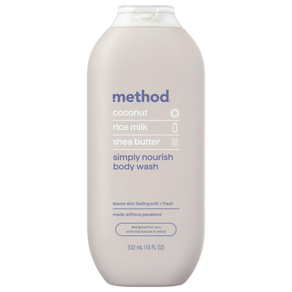 method Body Wash, Simply Nourish, 18 fl oz Method
