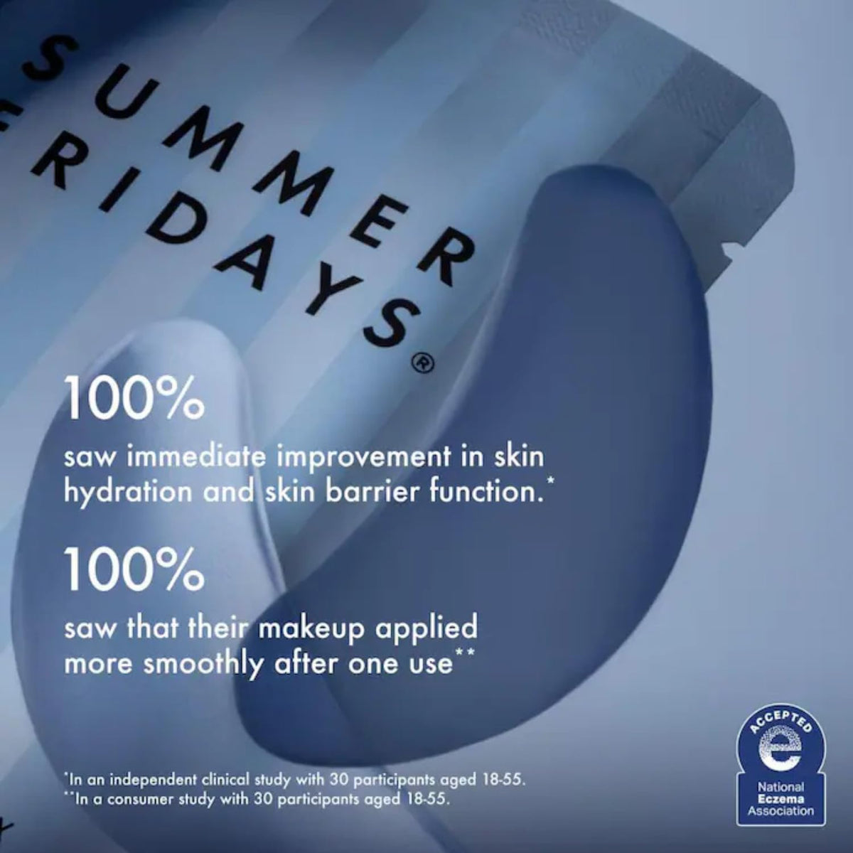 Summer Fridays Jet Lag Hydrating Eye Patches - De-puffing Hydrogel Under Eye Masks with Hyaluronic Acid, Caffeine + Peptides - Soothing + Refreshing At-Home + Travel Skin Care (6 Pairs) Summer Fridays
