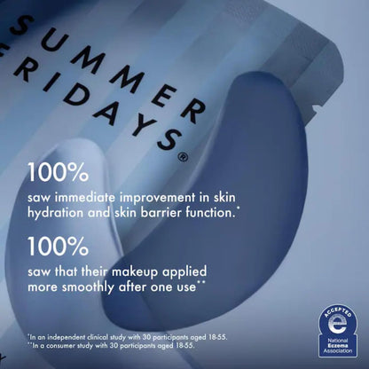 Summer Fridays Jet Lag Hydrating Eye Patches - De-puffing Hydrogel Under Eye Masks with Hyaluronic Acid, Caffeine + Peptides - Soothing + Refreshing At-Home + Travel Skin Care (6 Pairs) Summer Fridays