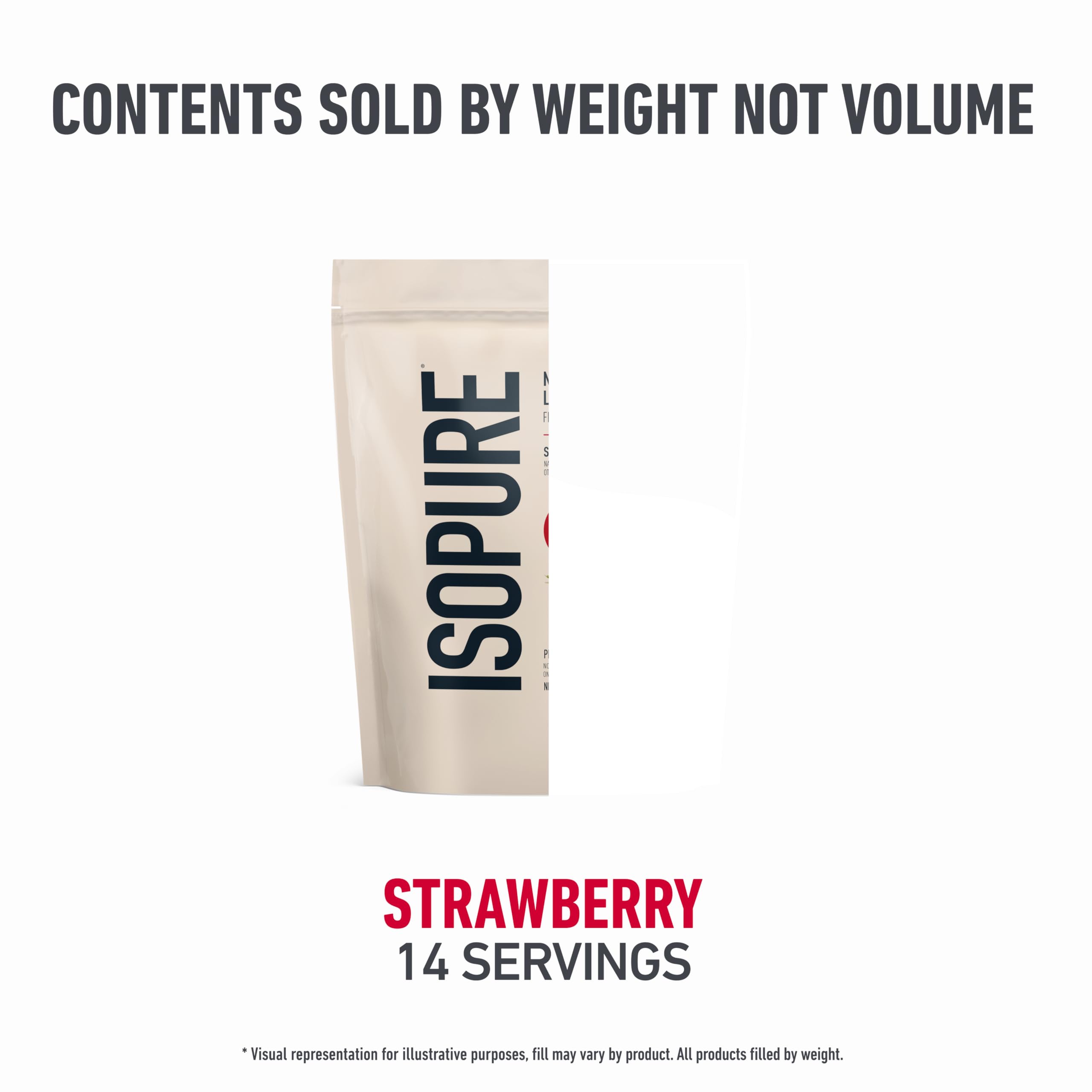 Isopure Low Carb 100% Pure Whey Isolate Protein Powder, Lactose Free, Gluten Free, With Vitamins, Strawberry, 25g Protein Per Serving, 1 Lb, 14 Servings (Packaging May Vary) Isopure buy australia supplements