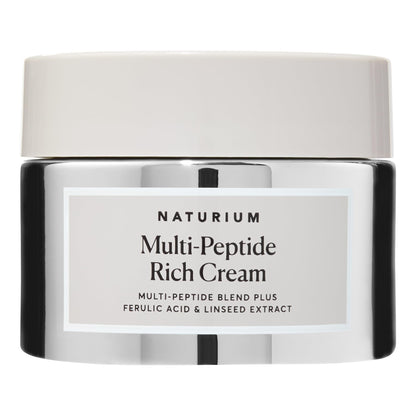 Naturium Multi-Peptide Rich Cream, Hydrating & Nourishing to Help Appearance of Fine Lines & Wrinkles, Vegan & Cruelty-Free, 1.7 oz Naturium