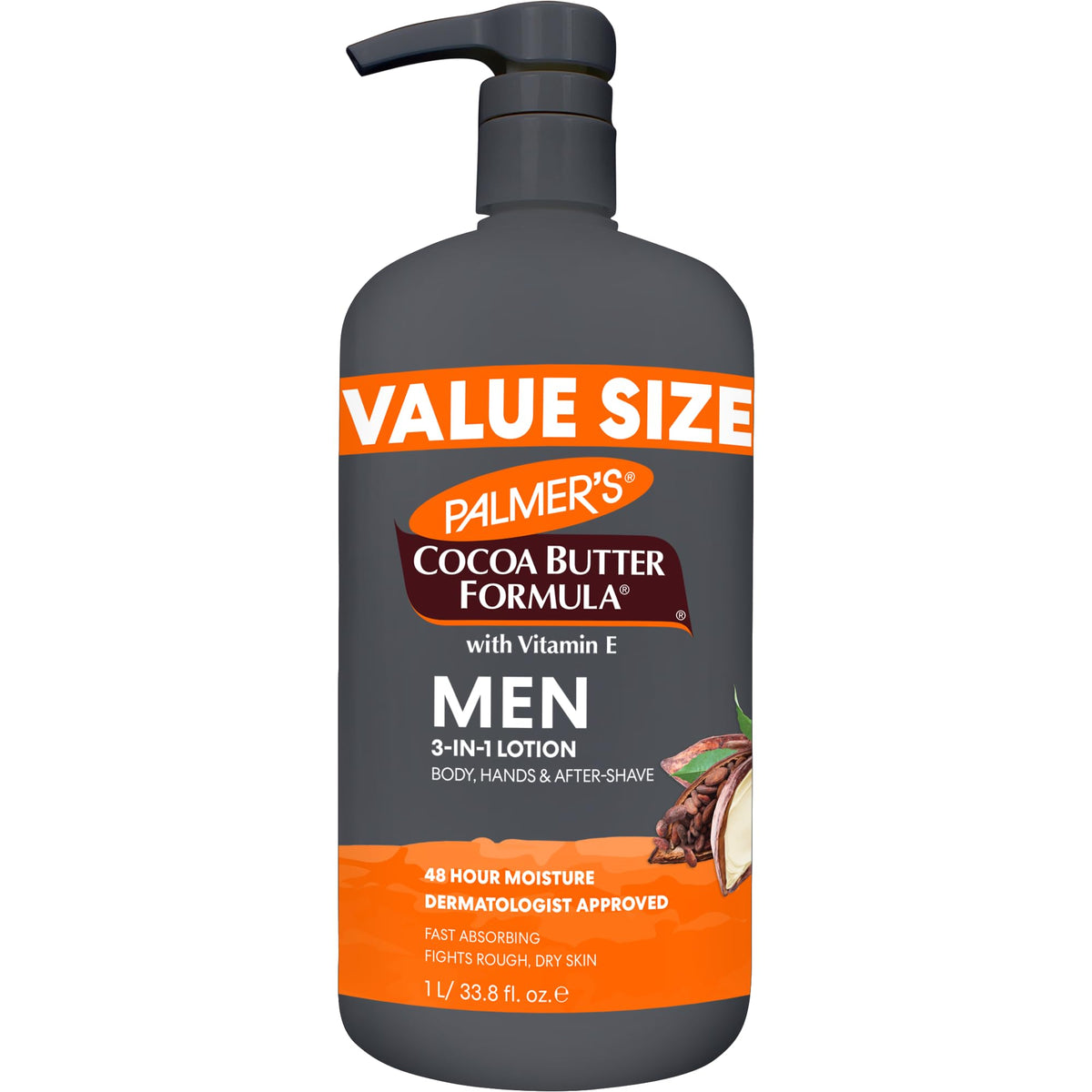 Palmer's Men's Face & Body Moisturizer, Cocoa Butter Formula (33.8 Oz) Palmer's