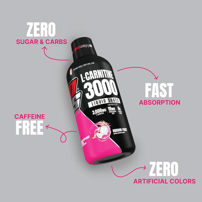 PROSUPPS L-Carnitine 3000 Stimulant Free Liquid Shots (31 Servings, Dragon Fruit) and Mr. Hyde Signature Series Pre-Workout Energy Powdered Drink (30 Servings, Pixie Dust) Bundle