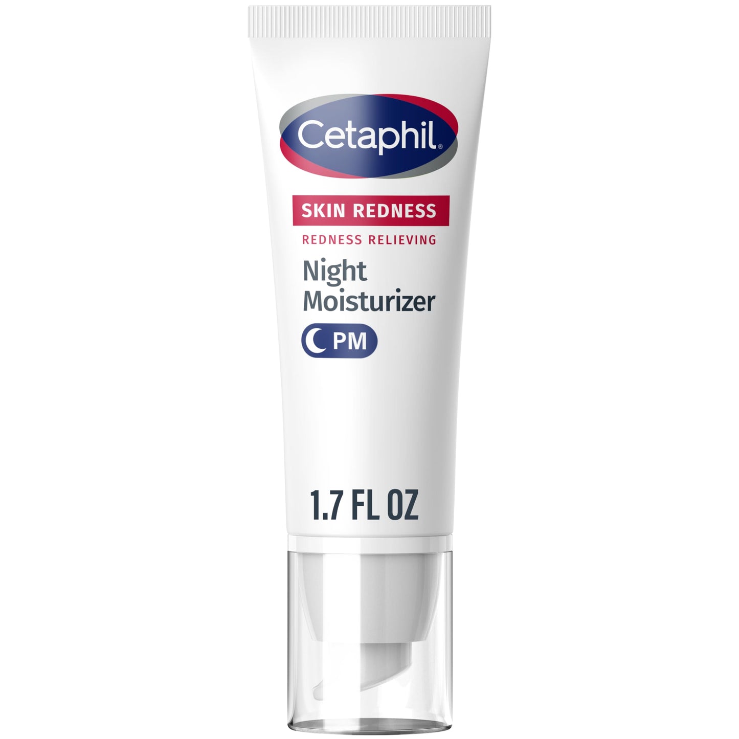 Cetaphil Night Cream, Redness Relieving Night Moisturizer for Face, 1.7 fl oz, For Dry, Redness-Prone Skin, Hypoallergenic, Fragrance Free Cetaphil