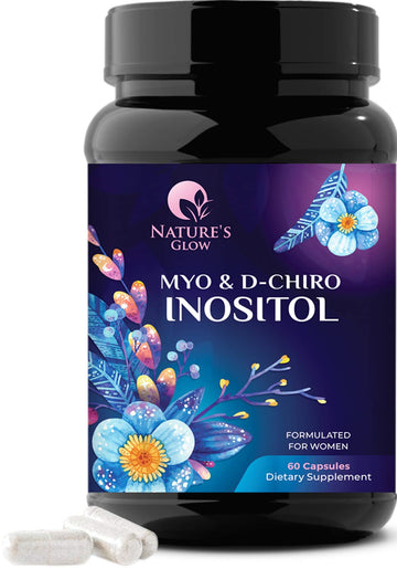 Myo-Inositol & D-Chiro Inositol Blend - 30 Day Supply, Premium 40:1 Ratio, Hormone Sup Nature's Glow buy australia supplements
