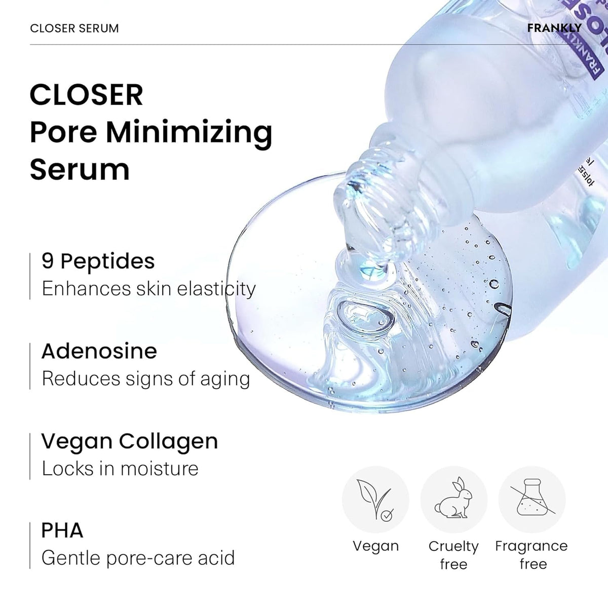 FRANKLY Closer Serum | Pore Minimizer Serum | 1.01 fl oz FRANKLY