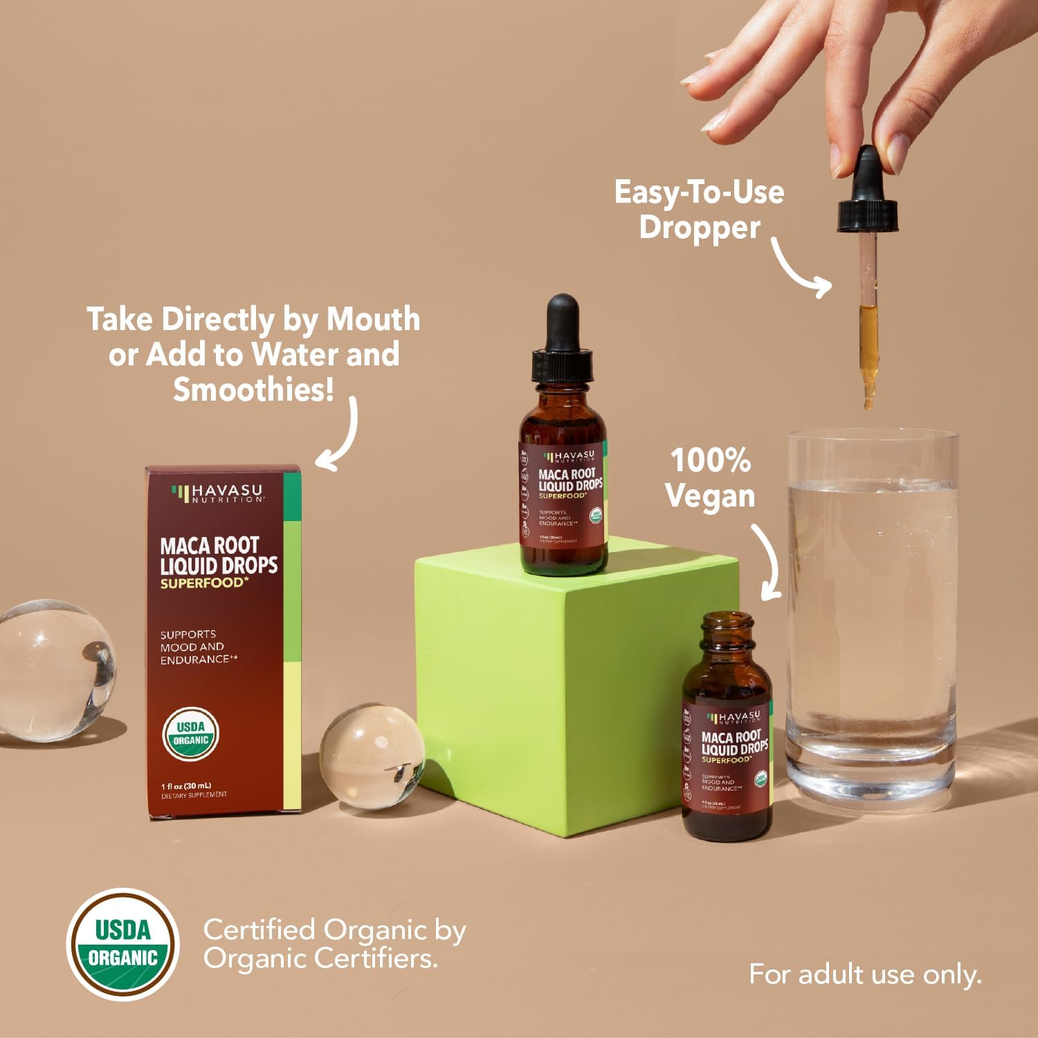 Organic Maca Root Liquid, Unflavored, 1fl oz, Supports Hormone Balance | Organic Maca Root Liquid Drops, Mood, Energy in Women & Men, Lepidium Meyenii to Support Performance & Vitality, Non-GMO Gsupps Australia