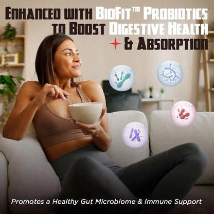 Old School Labs 5000mg Micronized Creatine Monohydrate with BioFit™ Probiotic - No Bloat Post-Recovery for Men & Women Supports Muscle Growth, Old School Labs