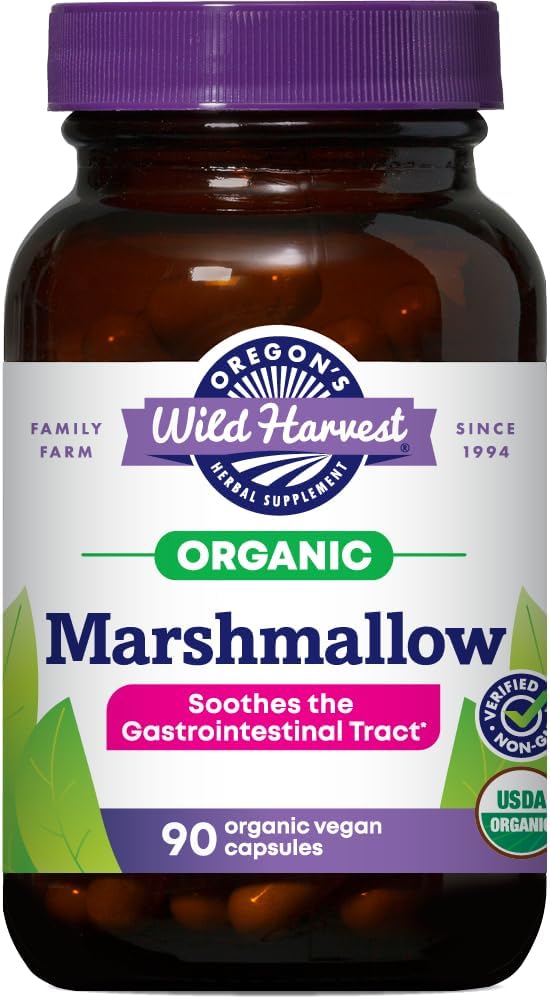 Oregon's Wild Harvest Marshmallow Organic Herbal Supplement, 90 Count Gsupps Australia