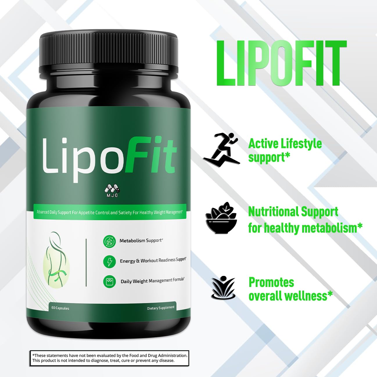 Lipo Fit Capsules, Official Lipo Fit Pills with All Natural Ingredients, Advanced Overall Health and Wellness Vitamin Supplement Formula for Maximum Strength Multivitamin Support (60 Capsules) MJO buy australia supplements